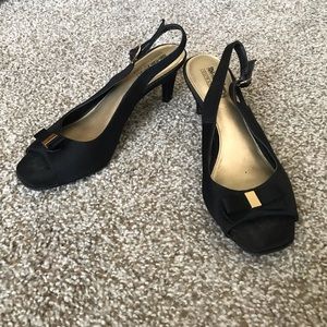 Coach And Four Black Kitten Heels